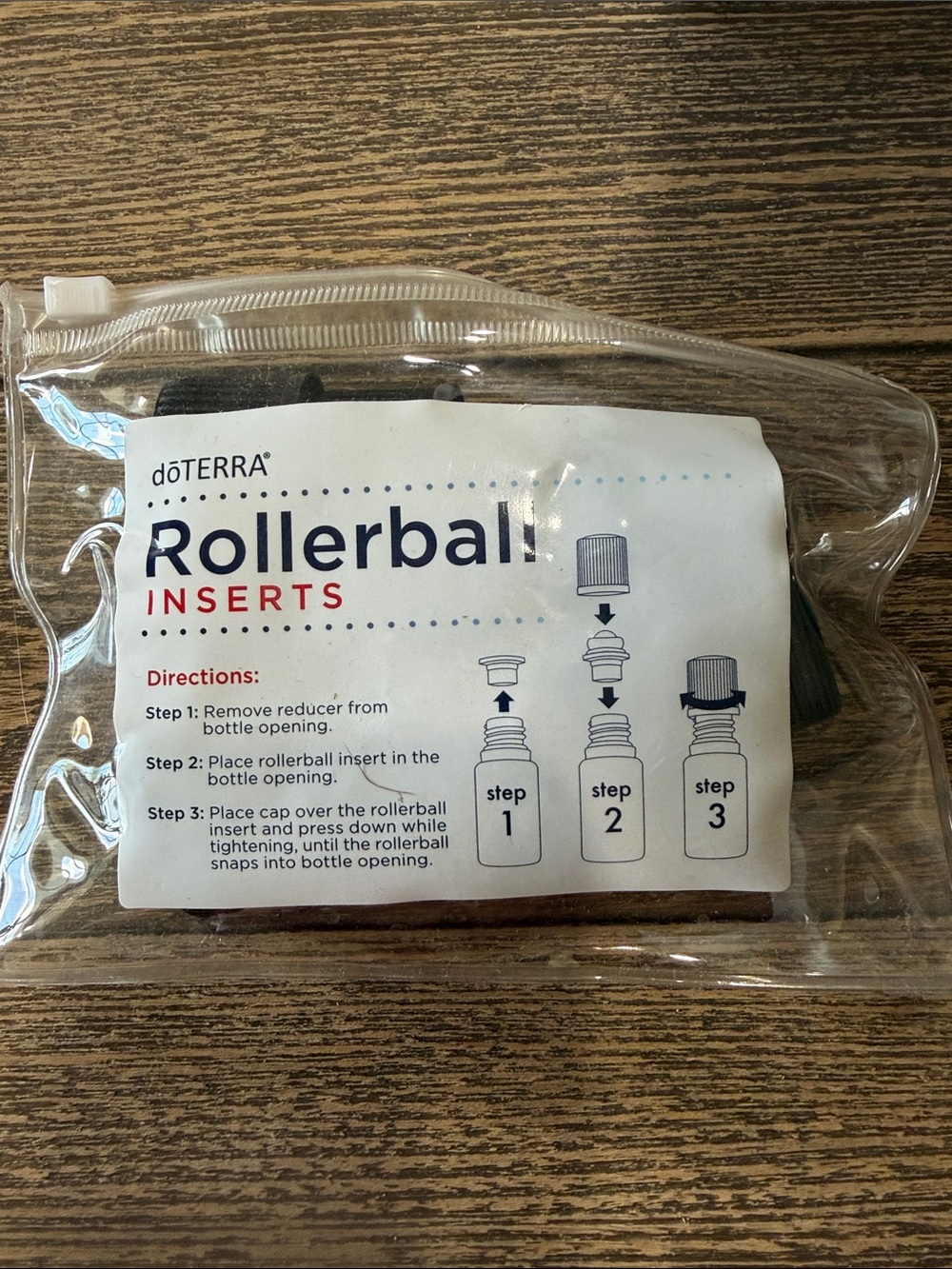 Doterra Rollerball Inserts - Black Plastic Set